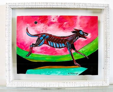 Rufino Tamayo with COA FPG: 32150: Frank Garo is an internationally known Forensic Handwriting Examiner. The COA is FPG: 32150. The work is 11 1/2" x 8 3/4" in. Framed 15" x 12". Rufino del Carmen Arellanes Tamayo was a influential