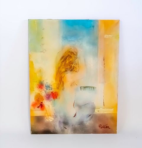 Kurt Polter "Nude" Original Oil on Canvas: Kurt Polter "Nude" Original Oil on Canvas. 27" in. x 36" in Height. Kurt Polter (Born 1914) was active/lived in New York / Germany. Kurt Polter is known for Impressionist child figure, genre, landscap