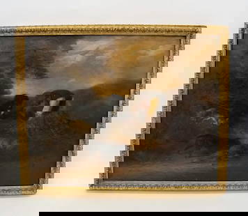 Late 18th Century Italian Landscape Original Oil Painting: Late 18th Century Italian Landscape Original Oil Painting. Unknown Artist. Dimensions: 21" in. x 17" in.