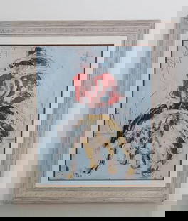 "Rodeo" Oil on Canvas 1996: "Rodeo" Oil on Canvas 1996. Framed. Unknown Artist.