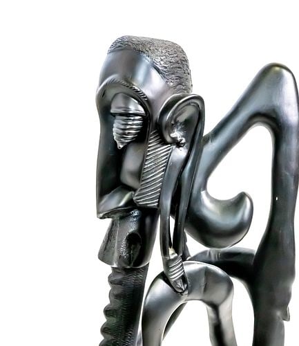 African Makonde Hand-Carved Ebony Carved Sculpture (1 of 20)