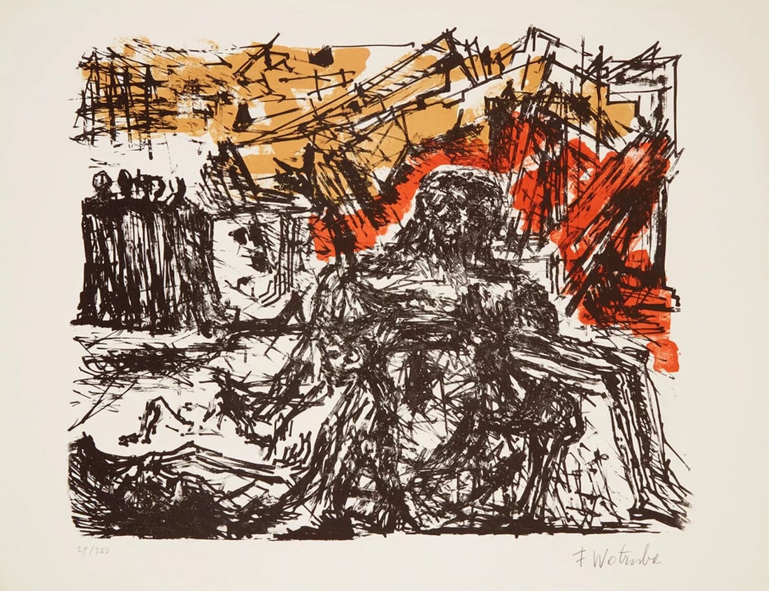 Fritz Wotruba, Untitled (from the Flights Portfolio), 1971, International Rescue Committee New Yew, (1 of 8)