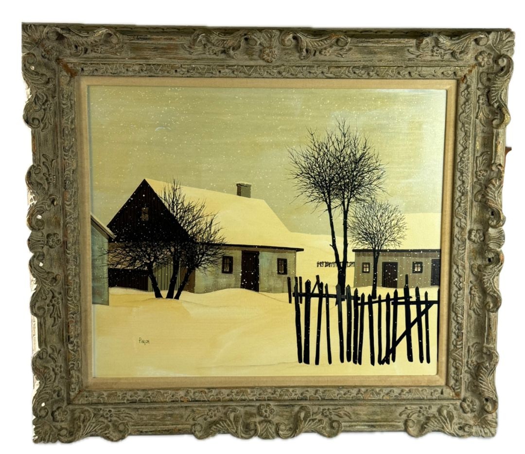 Charles Lucien Pincon Framed French Original Oil Painting (Landscape Woods) (1 of 8)