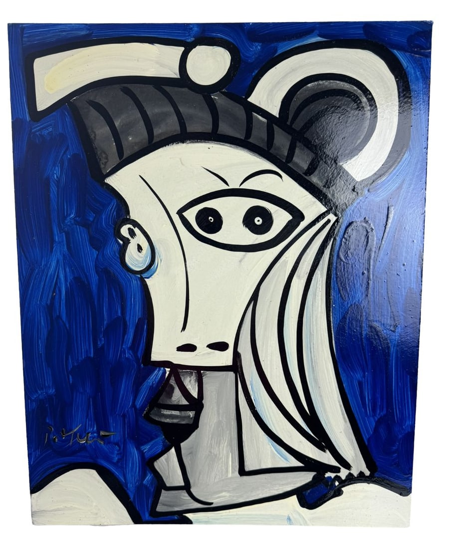 Original Peter Robert Keil “Reverse" Acrylic on Board Signed 2 Times (Approximately 12 in x 18: House of Craven Auction Gallery: Please consider downloading our free mobile app available on iOS and Android: House of Craven.