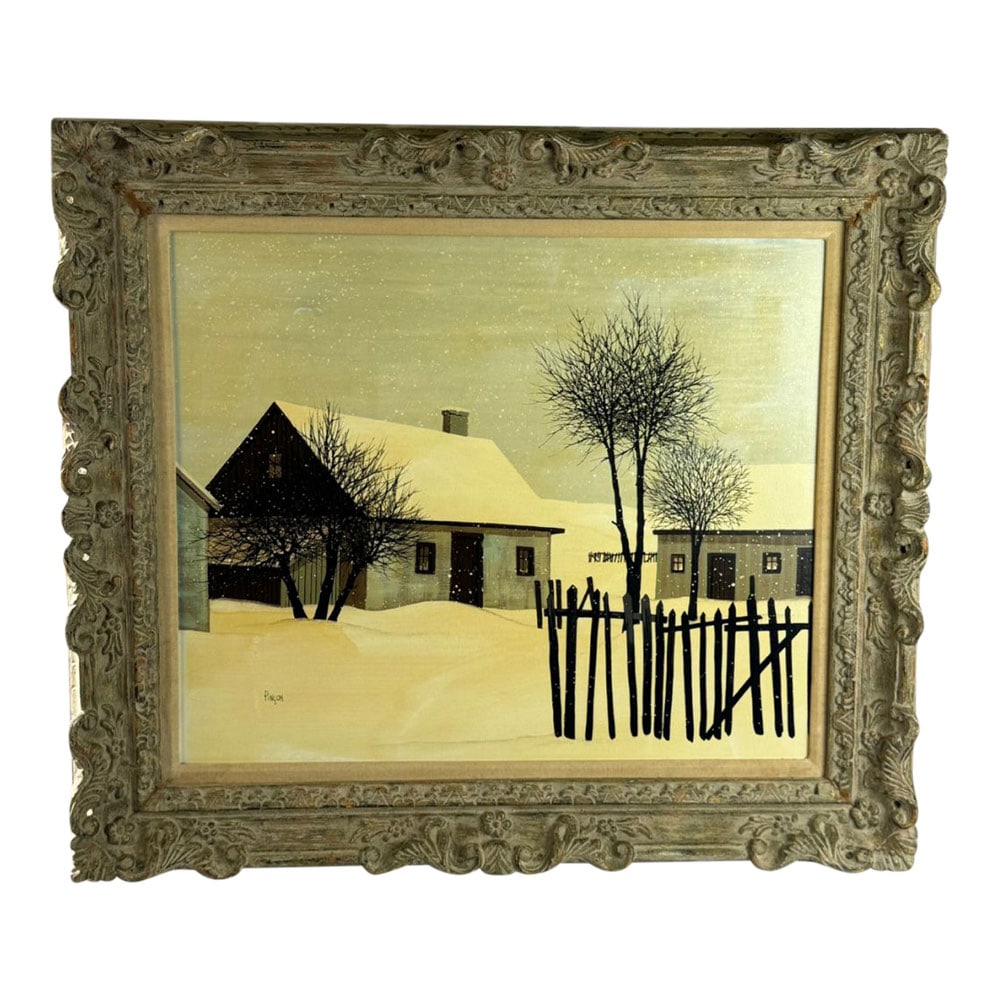 Charles Lucien Pincon Framed French Original Oil Painting (Landscape Woods) (1 of 8)