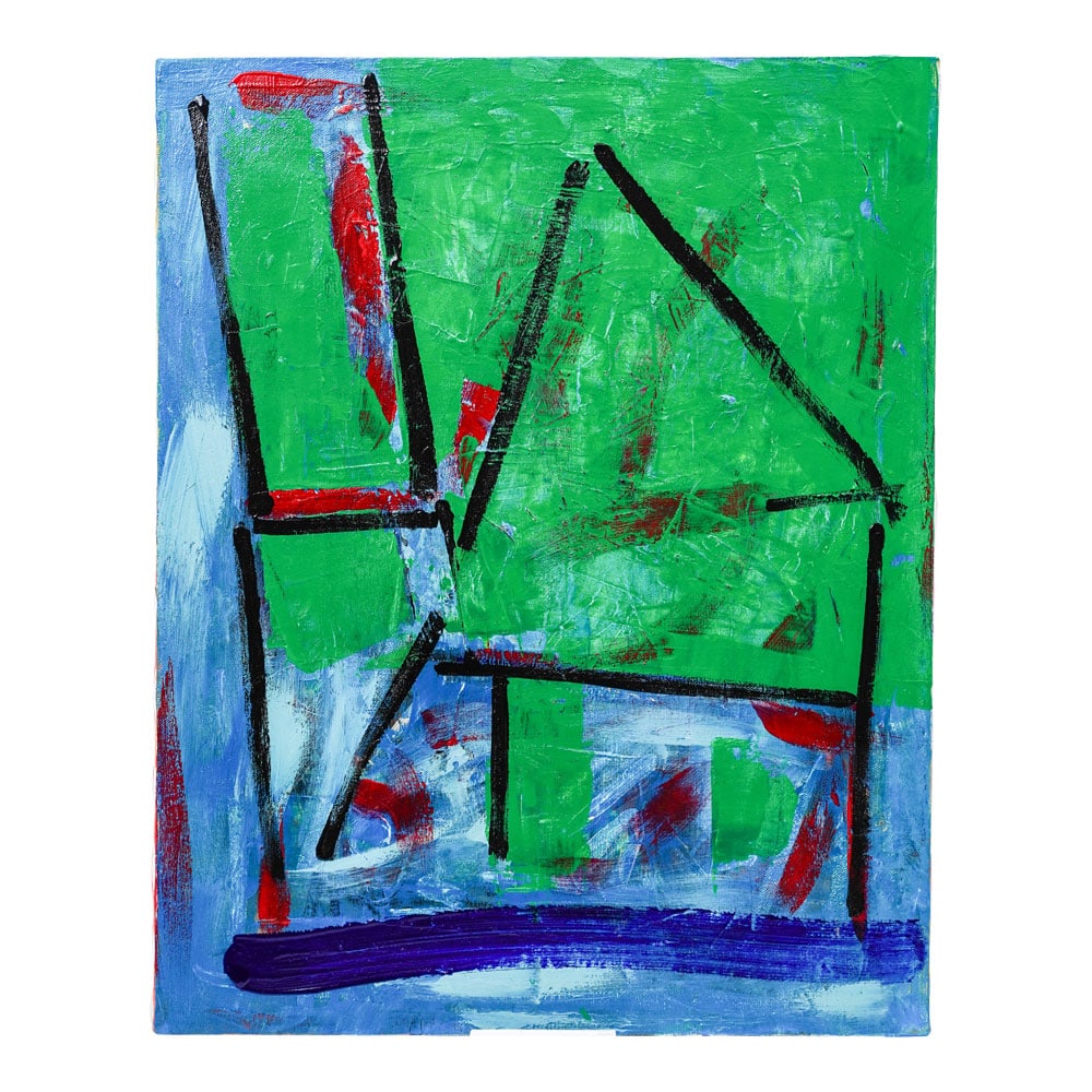 Mixed Media Abstract Painting by Artist Barry Lieberman, Signed (1 of 5)