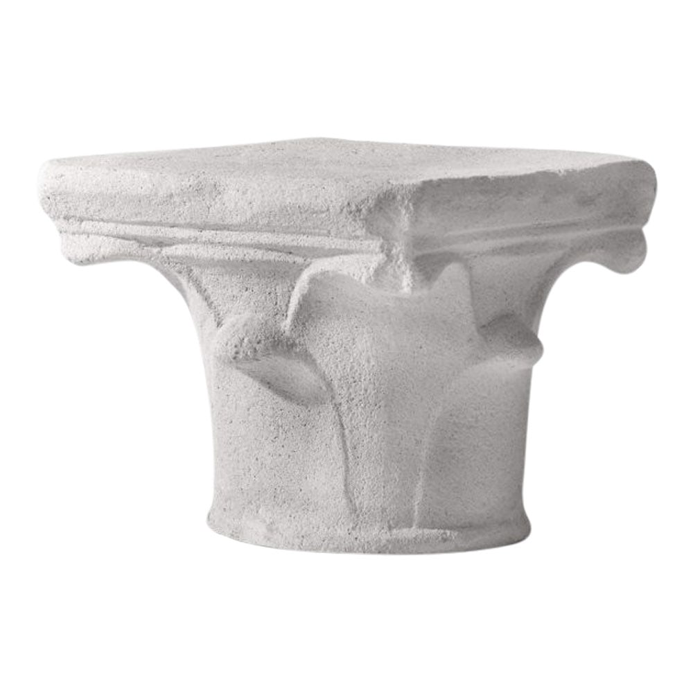 Michael Taylor Carved Stone Classic Capital Column Indoor or Outdoor Table, 1987 $6,000 (1 of 8)