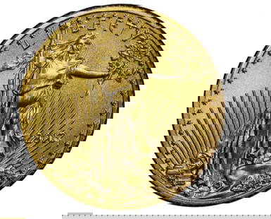 2013 US Gold Eagle 1/10 oz Coin BU: Authentic 2013 US Gold Eagle 1/10 oz Coin.Obverse: Adapted from Augustus Saint-Gaudens’ famed Gold Double Eagle design, which features Lady Liberty in front of the Capitol holding in her right hand