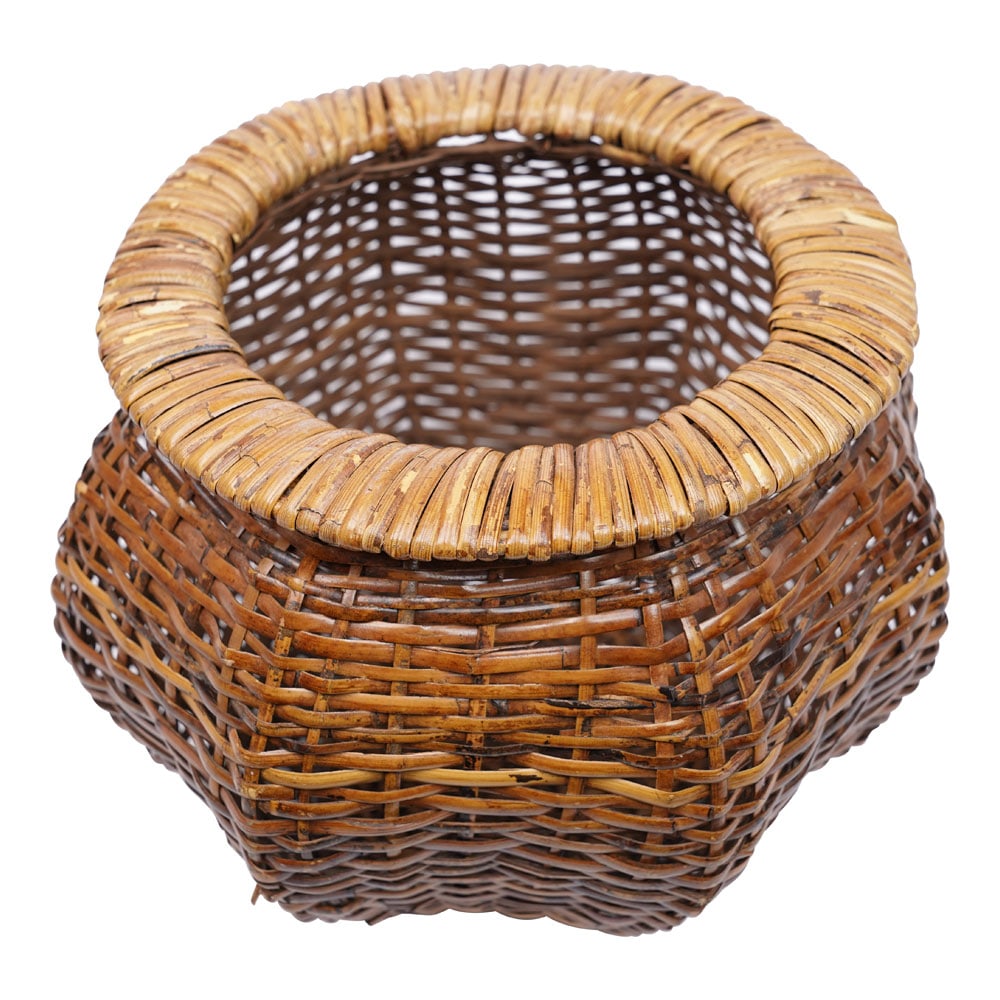 Antique Barbola Wicker Basket (1 of 3)