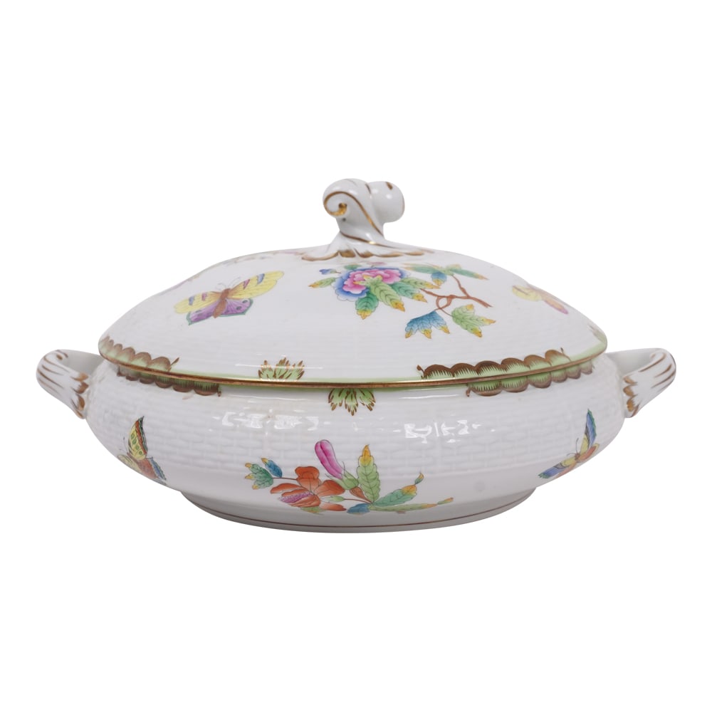 Herend Queen Victoria Large Soup Tureen with Lid 84, VBO 7 (1 of 6)