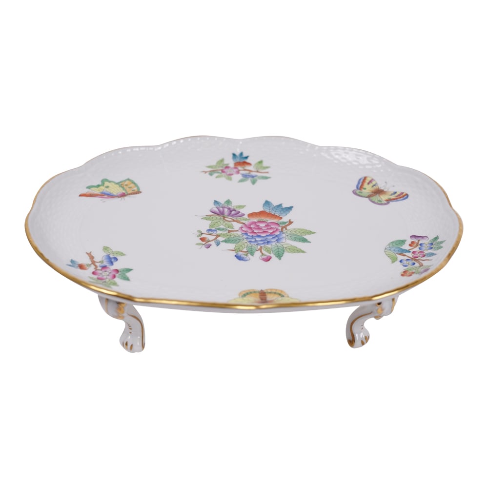 Herend Queen Victoria Claw Footed Serving Stand (10.5 in.), 415, VBO 5 (1 of 8)