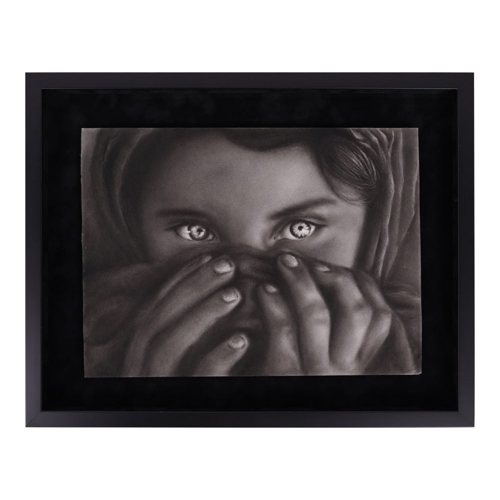 Refuge of Light Professionally Framed Charcoal on Paper (1 of 7)