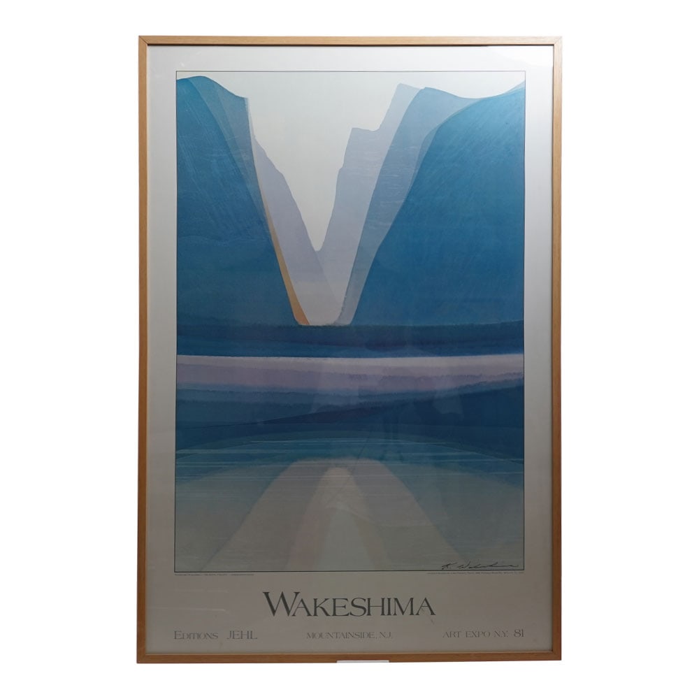 Ken Kensuchke Wakeshima, Glacial Valley In Colors SIGNED, 1981 Art Expo New York, Mountainside, NJ (1 of 4)