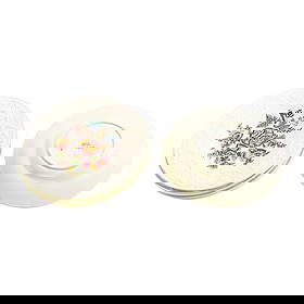 Wedgwood Patrician Creamware 9 in Flowered Plates (8 Plates): Wedgwood Patrician Creamware 9 in. Flowered Plates (8 Plates). Etheria, England. Condition: No cracks, chips or repairs. Provenance: Miami, FL Estate. House of Craven Auction Gallery: Please consider