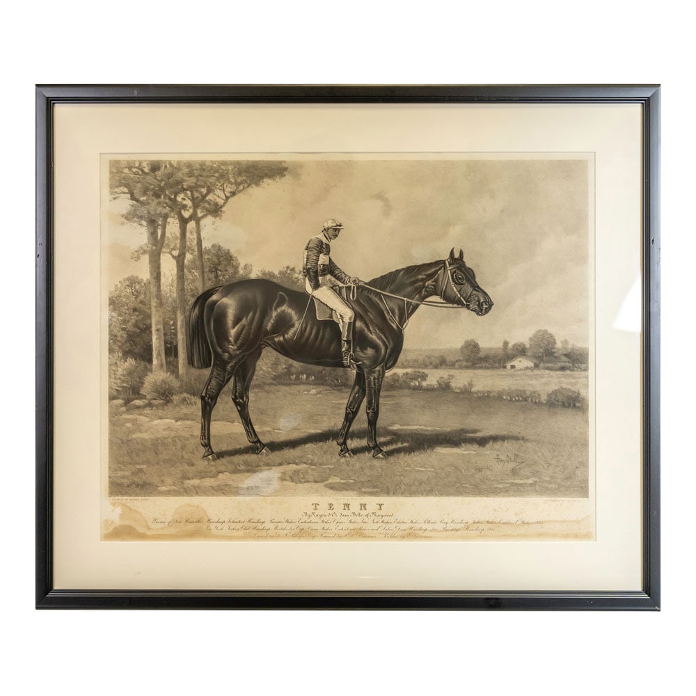 Henry Stull (American 1851-1913), Race Horse Tenny Framed Engraving (1 of 3)