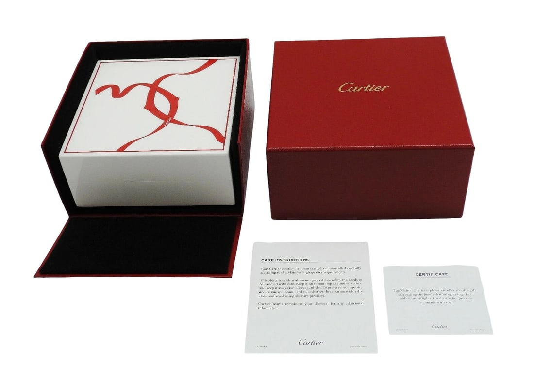 Authentic Cartier Entrelaces de Cartier Lacquered Wood Jewelry Box (Brand New) (1 of 10)