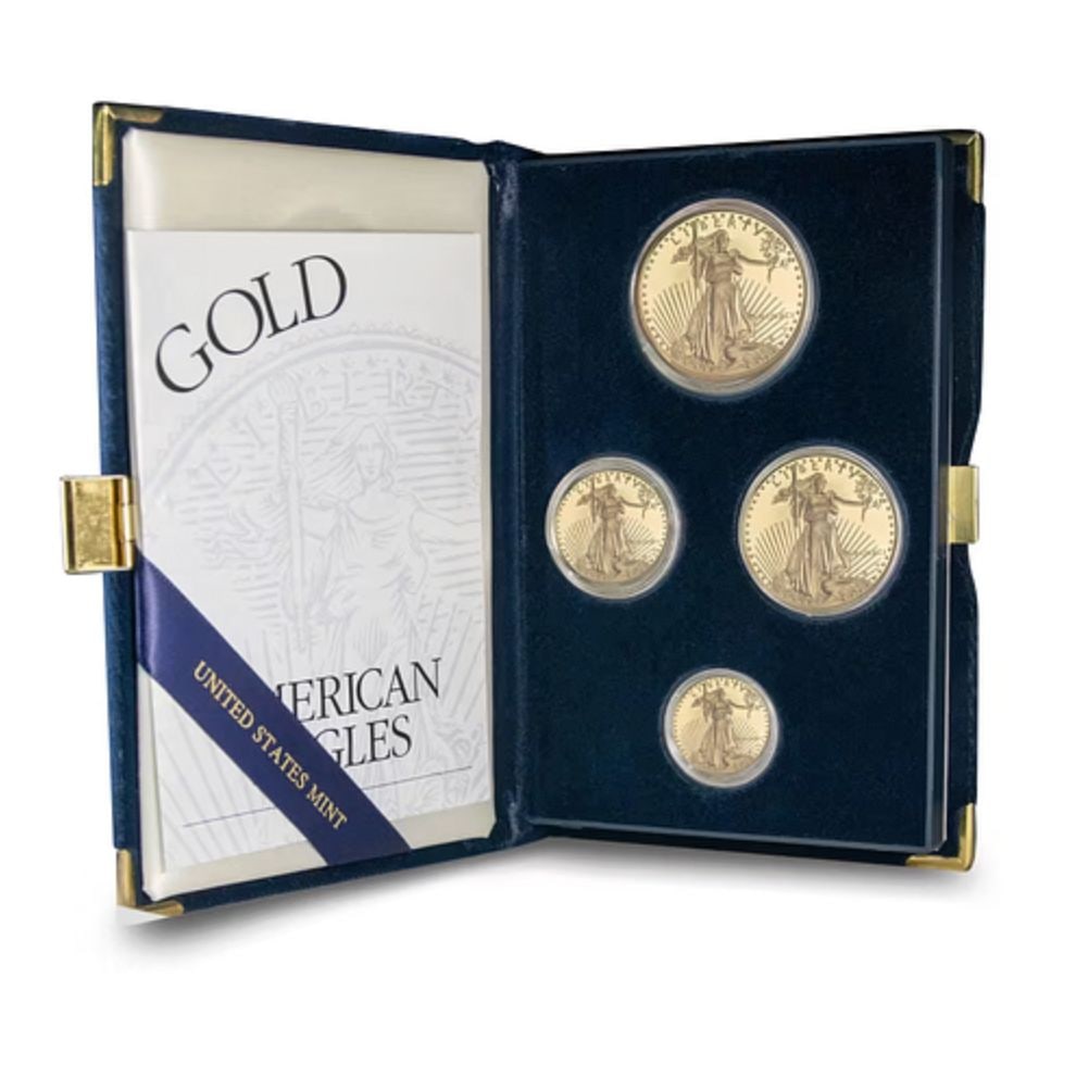1991 4-Coin Proof American Gold Eagle Set (Box + CoA) (1 of 6)