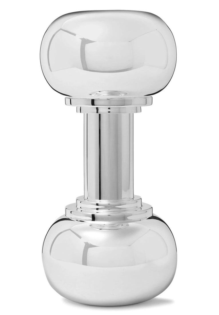 Asprey & Co. English Silver-Plate Art Deco 1930s Dumbbell Cocktail Shaker (1 of 4)