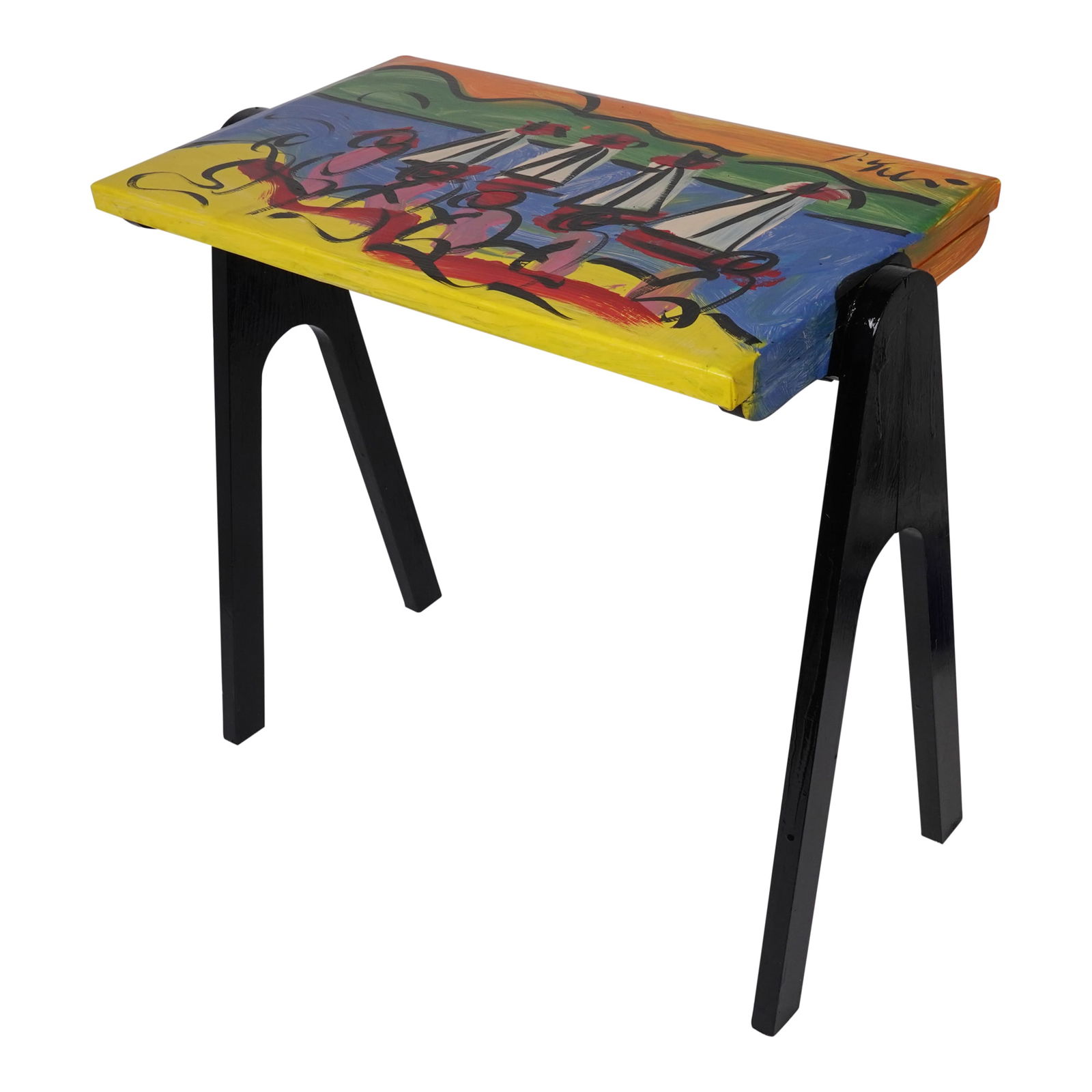 Peter Robert Keil Custom Sailing Themed POP ART Wooden Bench (1 of 8)