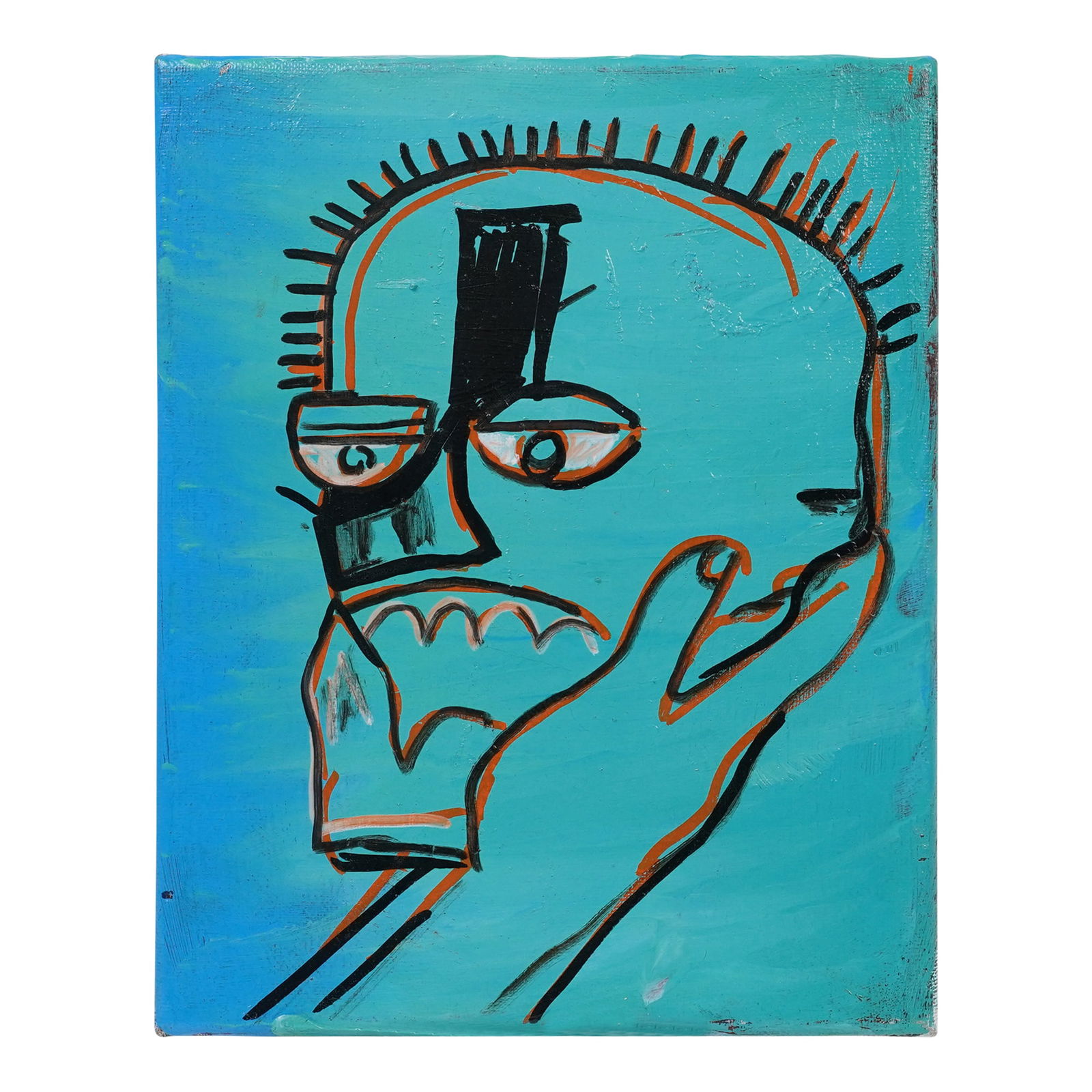 S. Jahfari Miami Outsider ART Purvis Oil on Stretched Canvas (1 of 7)