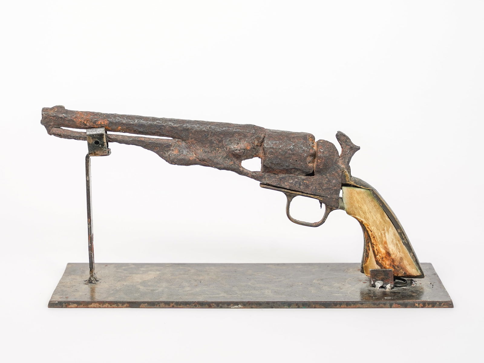 1861 Cold Navy Dug Revolver (Non-Firing) Custom Fabricated Metal Display (1 of 10)