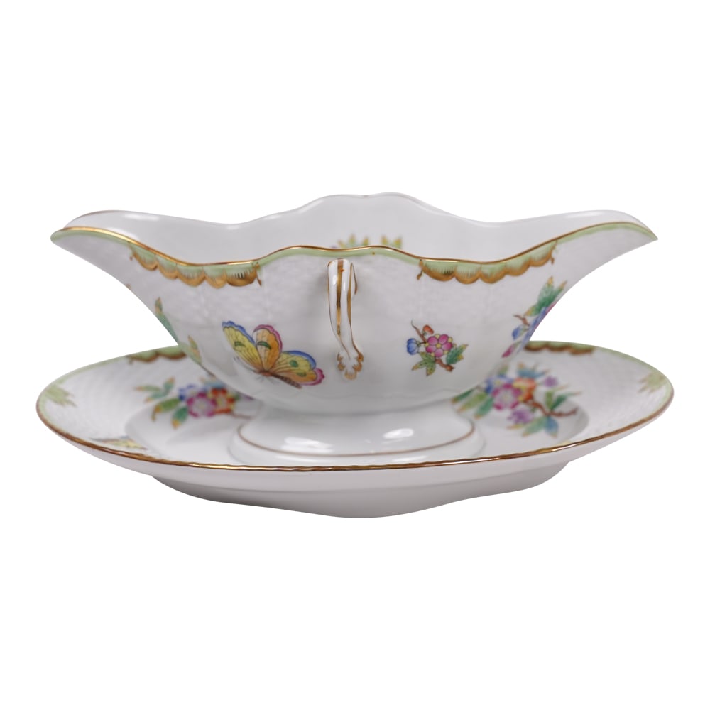 Herend Queen Victoria Gravy Boat with Fixed Stand, 234, VBO 7 (1 of 6)
