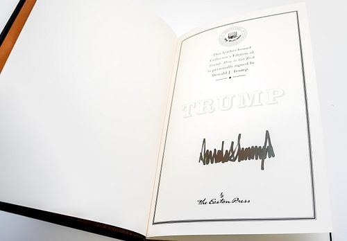 Signed Easton Press President Donald J. Trump How To Get Rich with Signed COA (1 of 8)