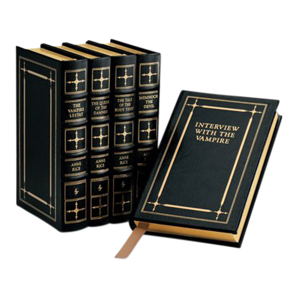 Signed 5 Volume Set Vampire Chronicles Anne Rice Easton Press: Easton Press 5 Volume set of Anne Rice's Vampire Chronicles. Includes: Interview with the Vampire, Queen of the Damned, Memnoch the Devil, The Tale of the Body Thief, and The Vampire Lestat. All in ex