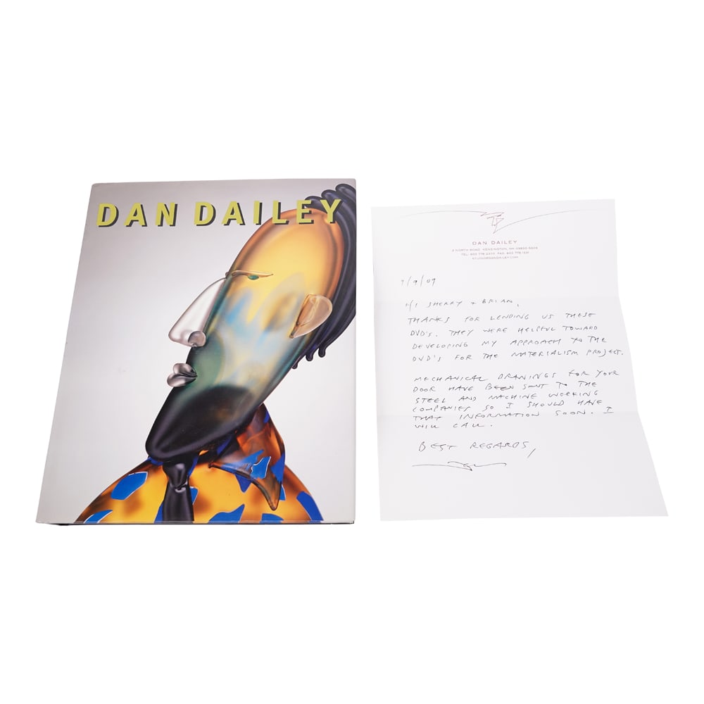 Dan Dailey Signed, Illustrated, and Inscribed Book of Art: Dan Dailey Signed, Illustrated, and Inscribed Book of Art. This Lot also included a Letter from Dan Dailey. 2007, Harry N. Abrams Inc., Hardcover with Dust Jacket, 384 pp, Illustrated, Text in