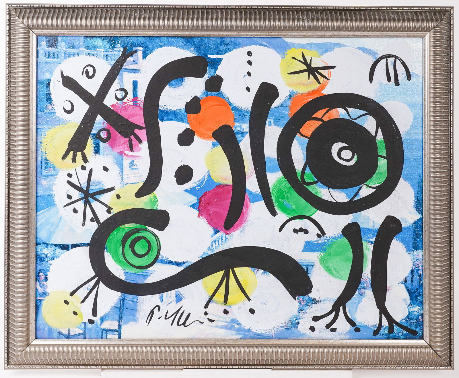 Peter Robert Keil My Friend Miro Framed Acrylic on Canvas (1 of 8)