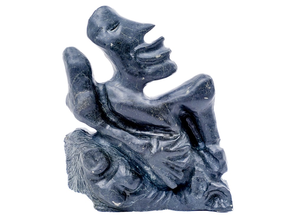 Soapstone Inuit Human Face Sculpture (1 of 10)