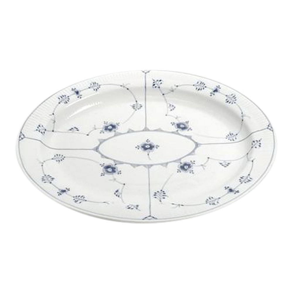 1 / 100 Blue Royal Copenhagen Blue Fluted Oval Serving Platter, 14.25 in (1 of 14)