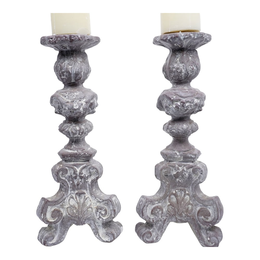 Pair (2) Italian Rococo Candlesticks - 2