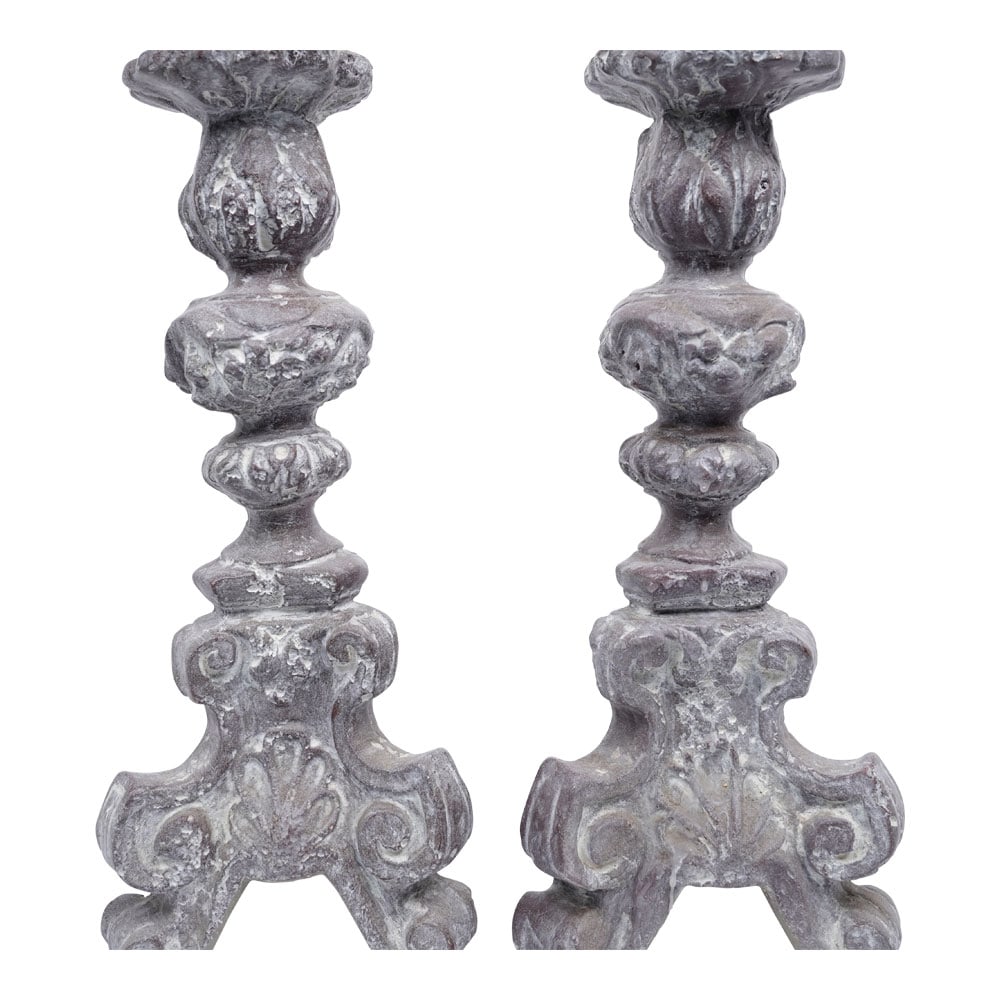 Pair (2) Italian Rococo Candlesticks - 3