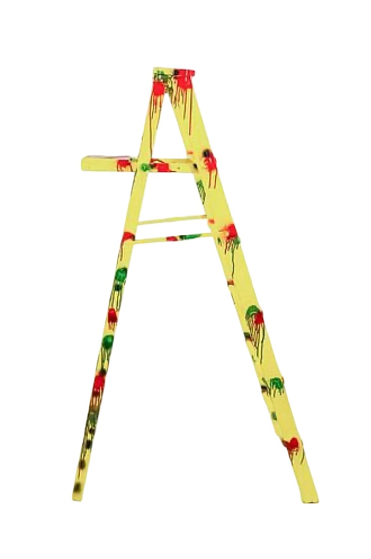 Artist 5-Step Miami Artist POP ART Ladder 67 in. Ê: Artist 5-Step Miami Artist POP ART Ladder 67 in. Provenance: Palm Beach, FL Estate. House of Craven Auction Gallery: Please consider downloading our free mobile app available on iOS and Android: