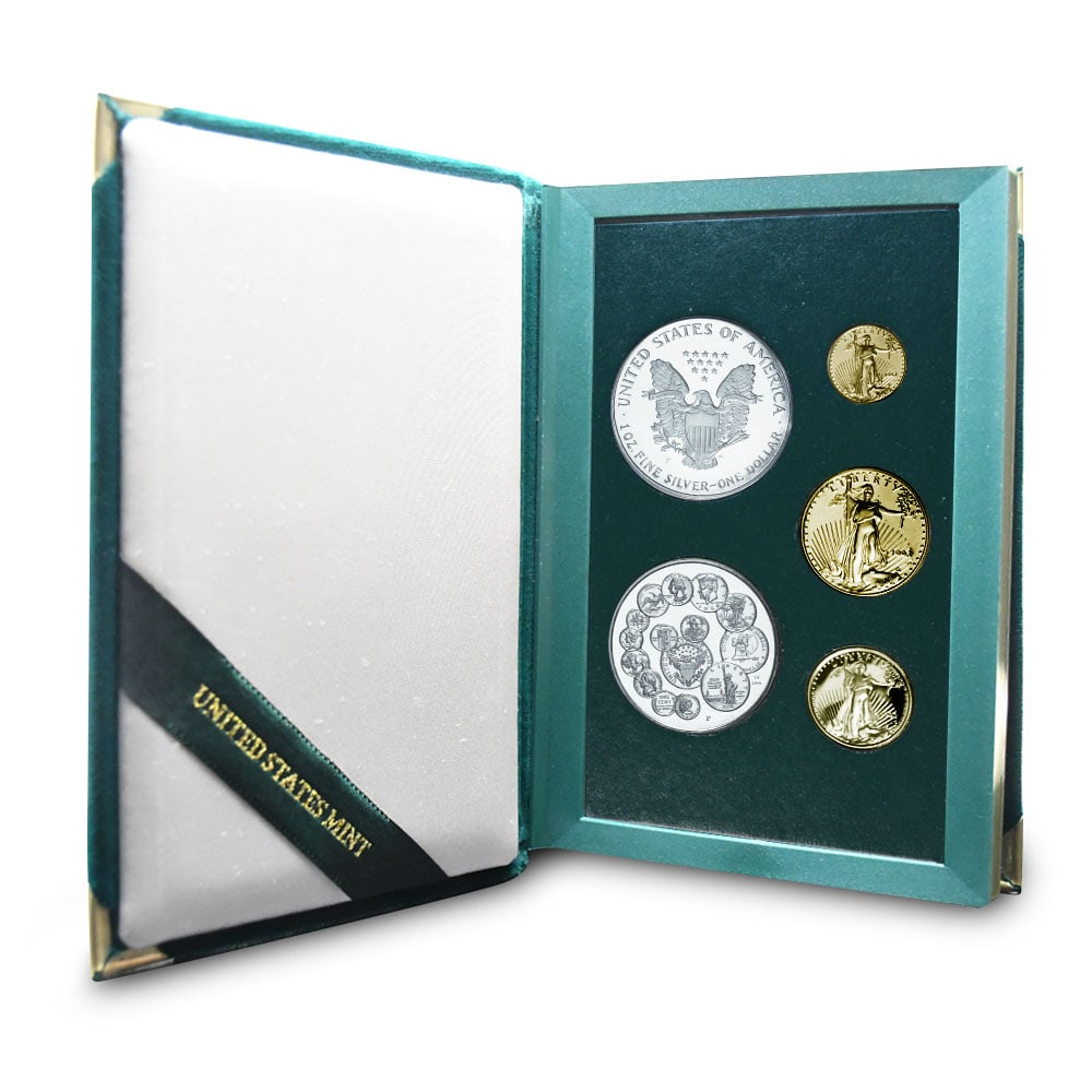 1993-P Proof American Gold and Silver Eagle 5-Coin Set (Box + CoA) (1 of 6)