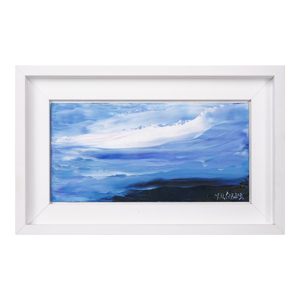 Michel Gebard Nielsen Framed French Seascape Oil On Board: Michel Gebard Nielsen Framed French Seascape Oil On Board. Provenance: Eze, France. House of Craven Auction Gallery: Please consider downloading our free mobile app available on iOS and Android: House