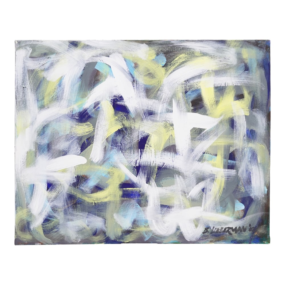 Barry Lieberman Mixed Media Abstract Oil on Painting: Mixed Media Abstract Painting by Artist Barry Lieberman, Signed, after Jackson Pollock, one of the most famous Post-War American artists. A pioneer of Abstract Expressionism, Pollock?s drip paintings