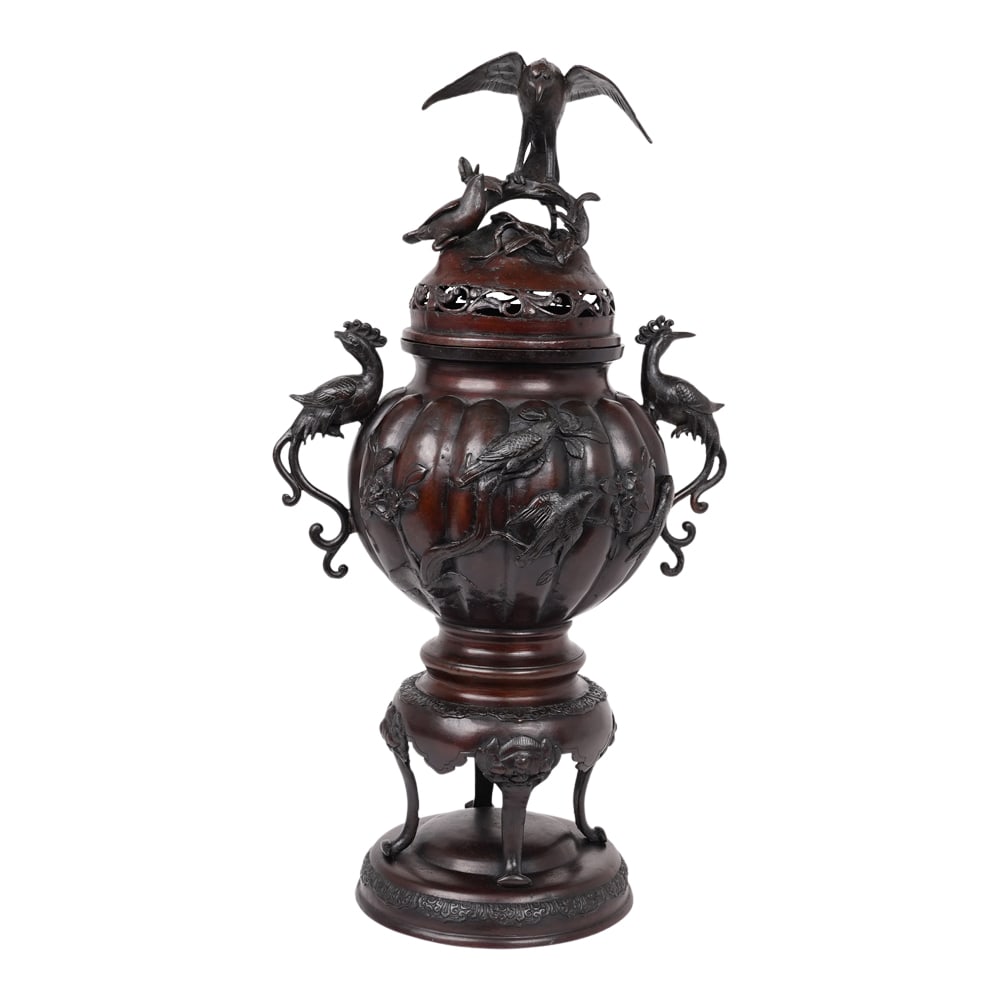 Antique Japanese Bronze Censer Meiji Period (1868-1912) (1 of 6)