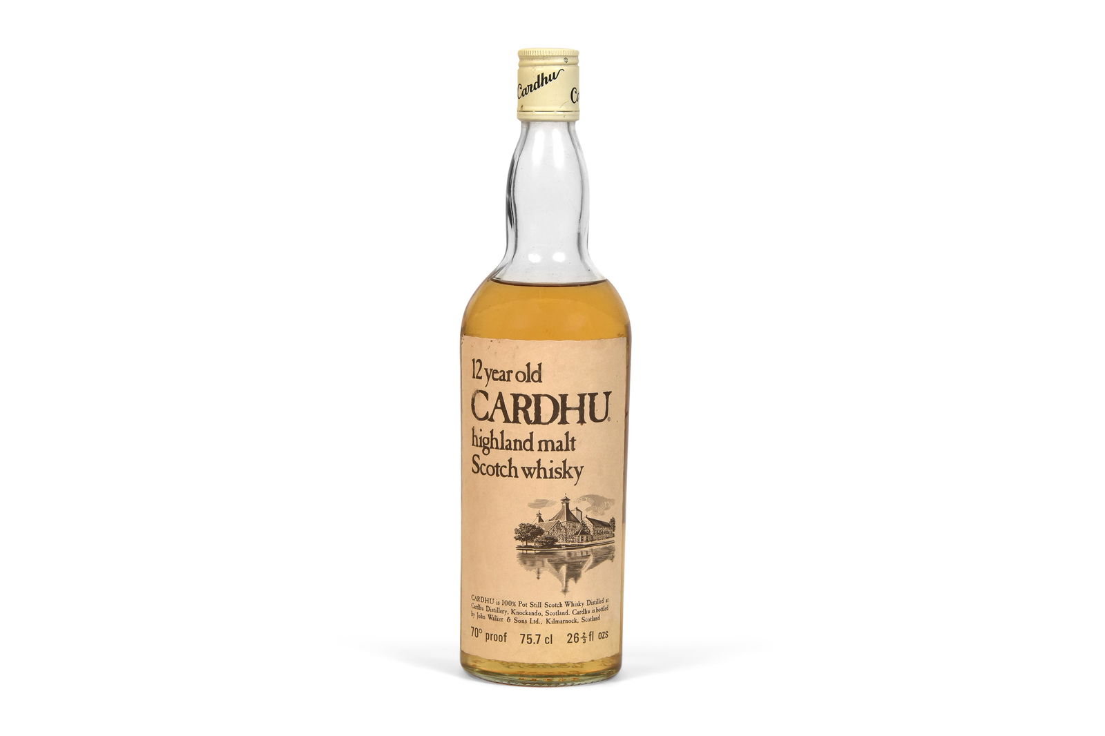Cardhu 12 Year Old John Walker & Son Bottling: 1970s bottling 75cl 43% ABV Fill Level - High Shoulder (75cl)Qty: (1)