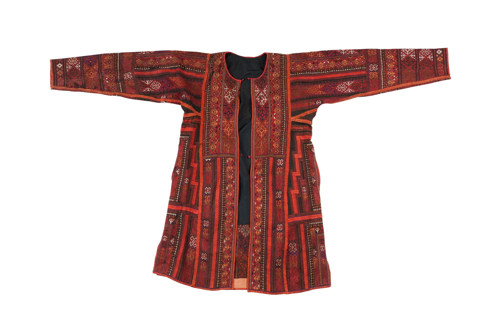 A TURKMEN TEKKE TRIBE EMBROIDERED JACKET Turkmenistan, Central Asia, second half 19th - early 20th (1 of 4)