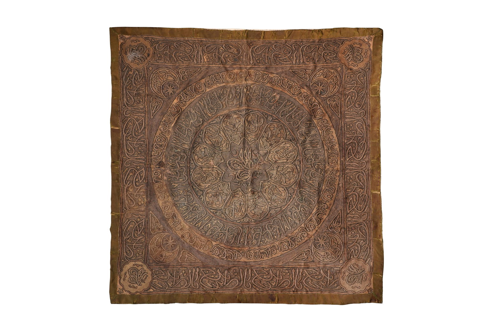 AN OTTOMAN METAL THREAD EMBROIDERED HANGING PANEL Late Ottoman Turkey, late 19th - 20th century (1 of 5)