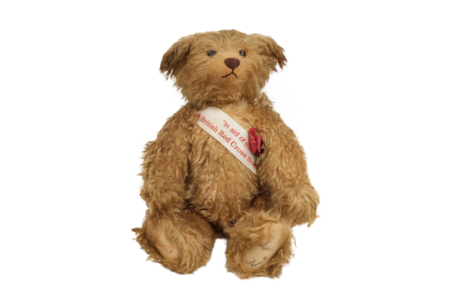 Steiff テディベア PETSY ペッツィ クリーム チェックリボン Steiff