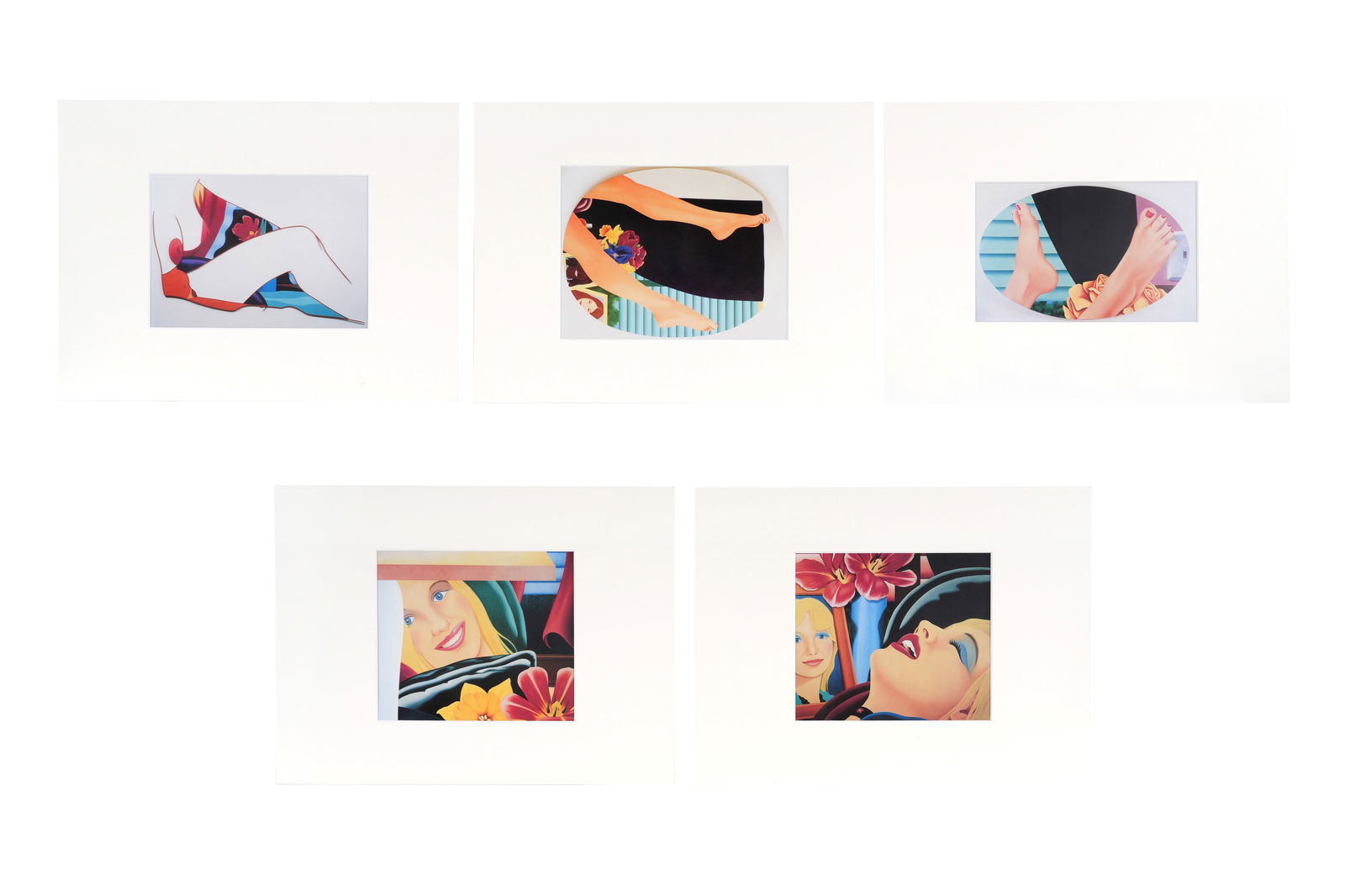 After TOM WESSELMANN (AMERICAN 1931 — 2004) Five prints from the Bedroom Paintings series: After TOM WESSELMANN (AMERICAN 1931 — 2004)Five prints from the Bedroom Paintings series A group of five reproduction prints after 1969 original paintings, all part of Wesselmann's Bedroom Paint