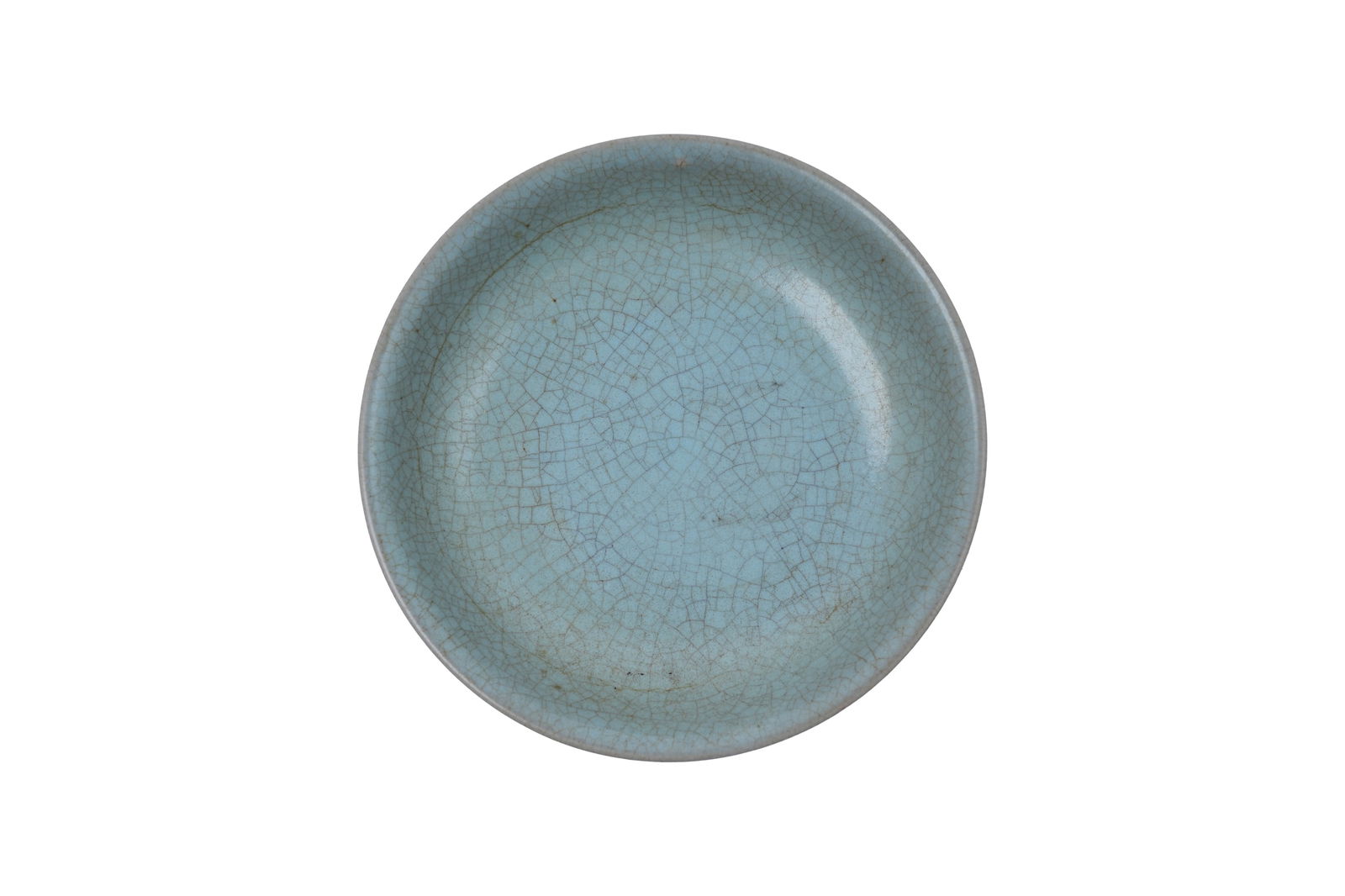 A SMALL CHINESE CELADON CRACKLE-GLAZED BOWL 19th century (1 of 3)