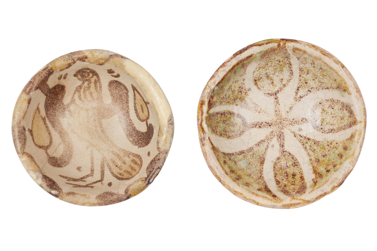 TWO RARE ABBASID POTTERY BOWLS Abbasid Iraq, 9th-10th century (1 of 4)