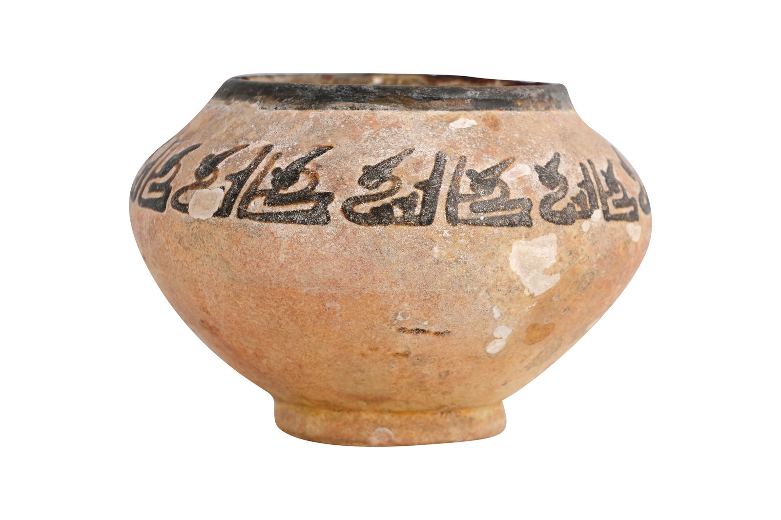 A NISHAPUR POTTERY BOWL WITH KUFIC CALLIGRAPHY Samanid North East Persia, 10th century (1 of 5)
