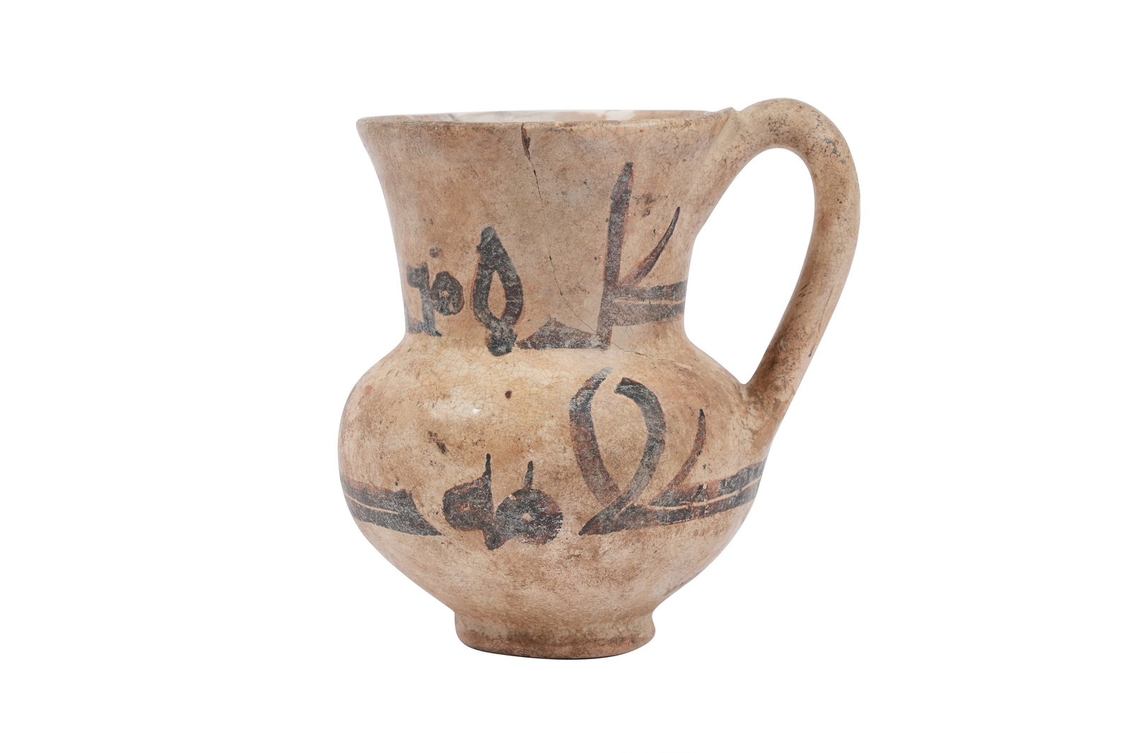 A SMALL SAMANID POTTERY JUG WITH KUFIC CALLIGRAPHY Central Asia, 10th-11th century (1 of 5)