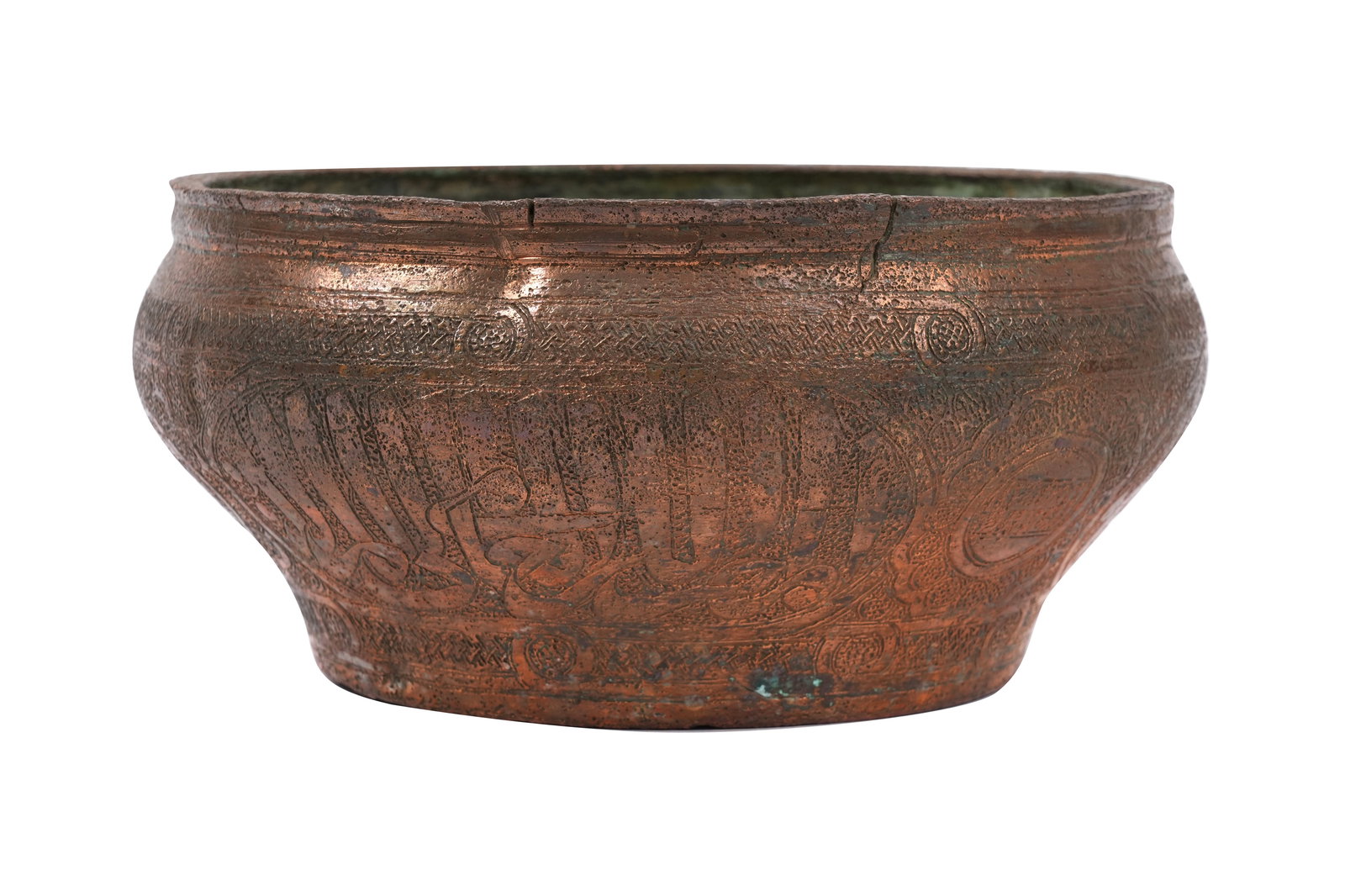 A MAMLUK ENGRAVED COPPER BOWL Syria, 15th century (1 of 8)