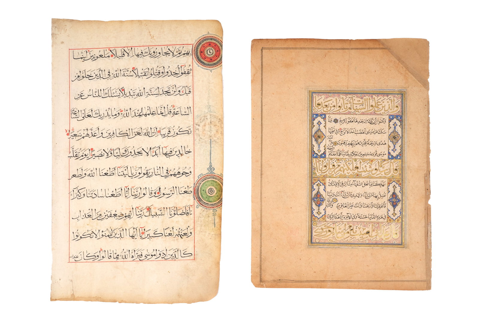 A SAMANID AND TIMURID QUR'AN LEAF Iran, 15th-16th century and 17th-18th century (1 of 4)